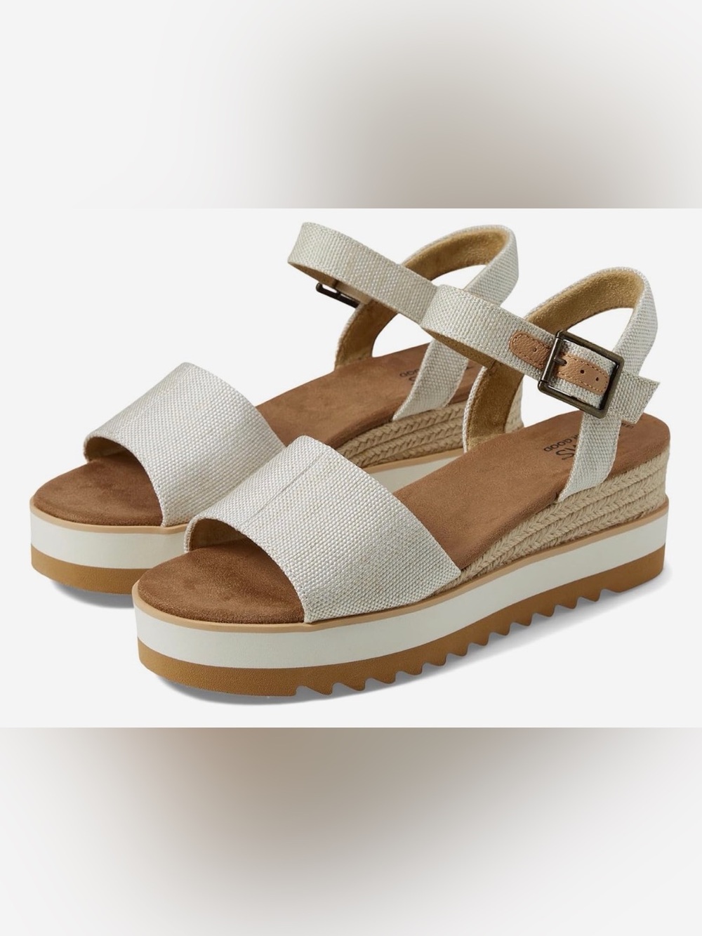 TOMS wide width Diana Platform Sandals 5W